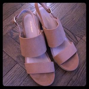 Camel Heeled Sandals